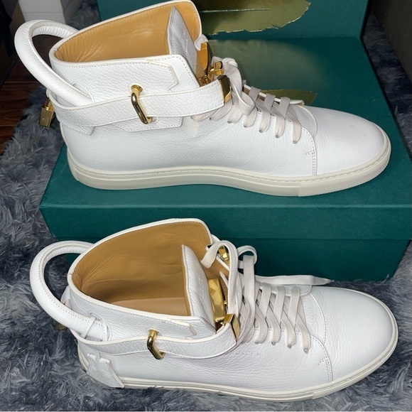 Buscemi 100MM | White Mens High Top Sneakers, Size 44(11) - Picture 2 of 6